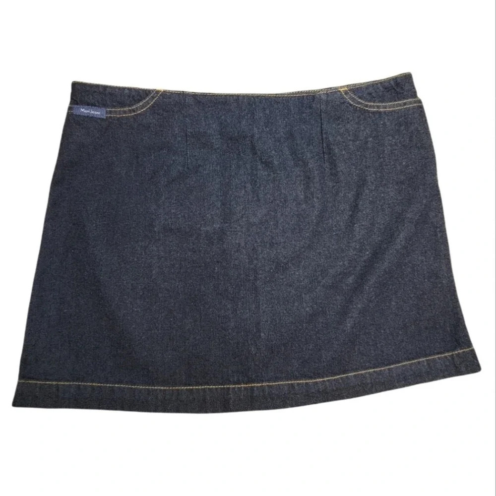 MAVI Jeans Alison Women's Two Pocket Dark Wash Denim Mini Skirt Size Medium